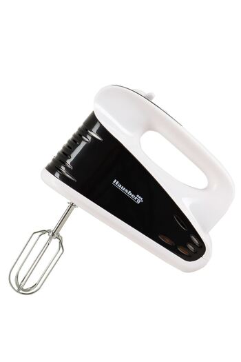 Hausberg Mixer de mana profesional HB-4118NG, 250W, 5 viteze + Turbo, accesorii incluse, Negru