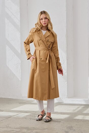 QANU Classic Trench Coat Camel