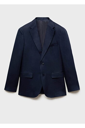 MANGO Man Amalfi %100 keten slim fit blazer ceketi