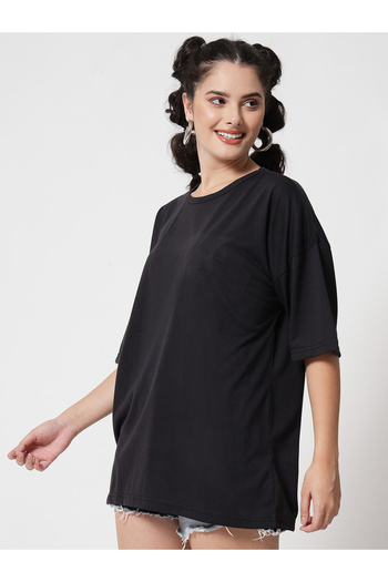 Kotty By Styli Solid Dropped Shoulders Oversized T-Shirt