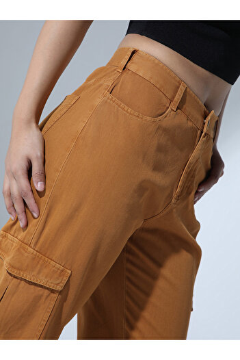 Hubberholme By Styli Solid High Rise Cargo Pants