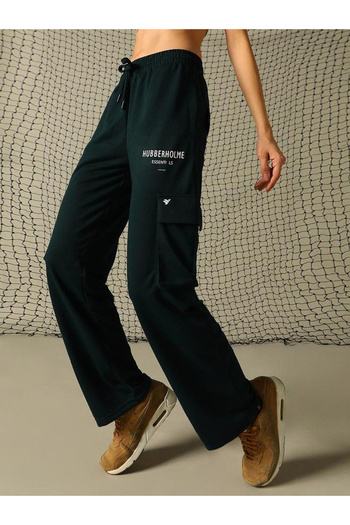 Hubberholme By Styli Graphic Print Cargo Pants with Elasticated Waistband