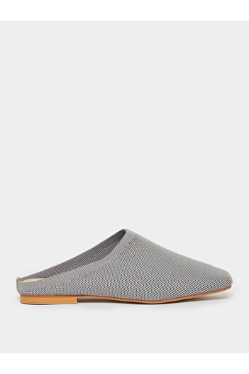 Styli Textured Knit Square Toe Mules