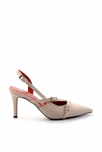 Bambi Beige Beige Nubuck Women's Classic Heeled Shoes01455018501