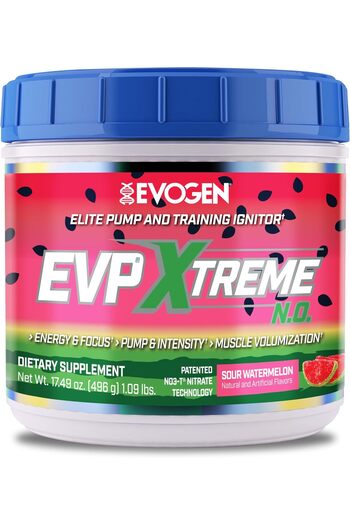 EVOGEN Nutrition EVP Xtreme NO | Arginine Nitrate, Beta-Alanine, Citrulline Pre-Workout, Nitric Oxid