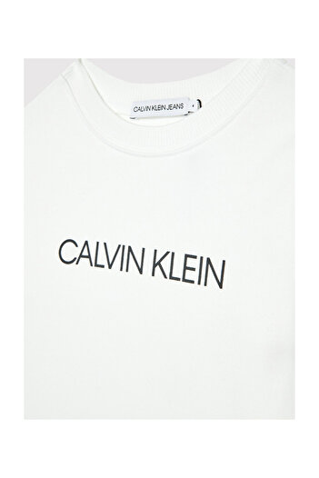 Calvin Klein Jeans Φούτερ White Kids