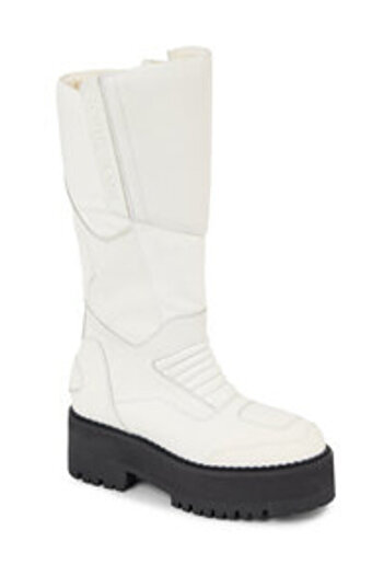 Tommy Jeans Kozačky nad kolena White Adults