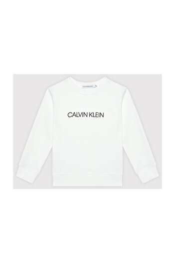 Calvin Klein Jeans Φούτερ White Kids