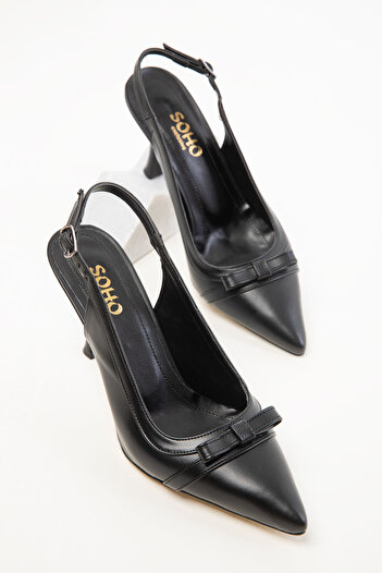 SOHO Black Women's Classic Heeled Shoes 20367