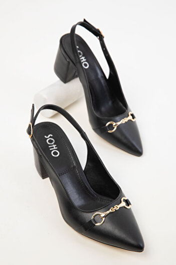 SOHO Black Women's Classic Heeled Shoes 20368