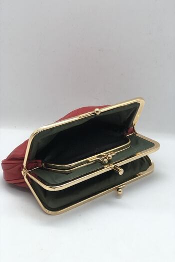 Erzeno Genuine Leather Red Women's Wallet