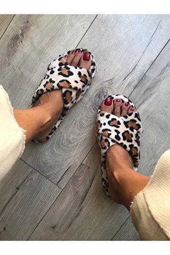 Mare Παντόφλες Leopard Furry House
