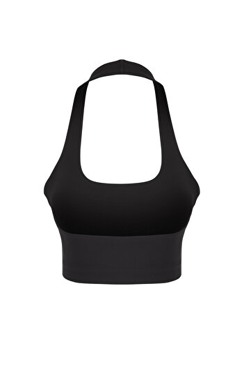 Trendyol Collection Μαύρο βουρτσισμένο αθλητικό σουτιέν με επίστρωση κατάδυσης THMSS25SS00022