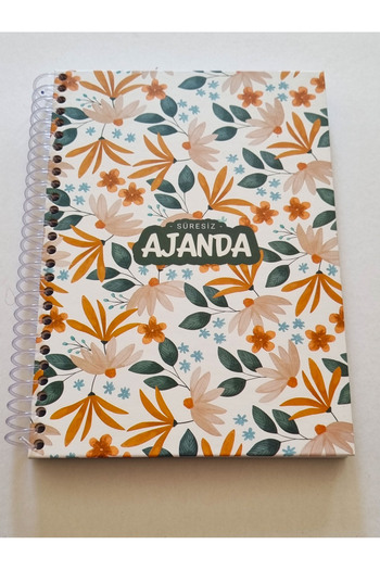 Modellino 200 Sheets Spiral Timeless Agenda with Colorful Stickers Ufen A4 Hard Cover