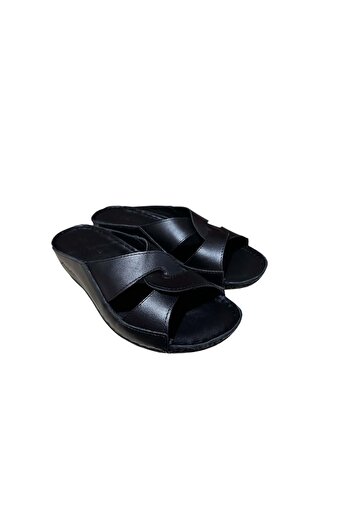 Kristal Kr.05 Model Genuine Leather Women's Slippers