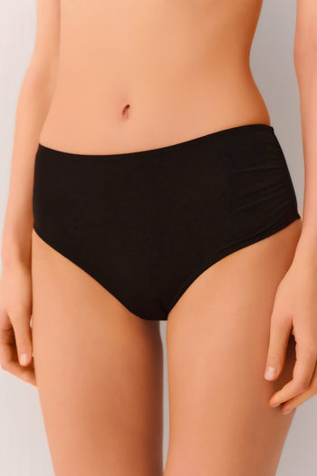 SUWEN Bikini Bottom with Side Draping