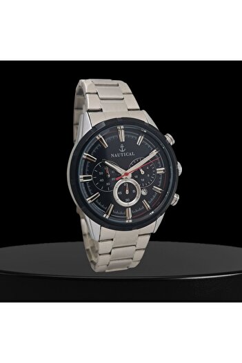 NAUTICAL Men's Steel Wristwatch with Calendar