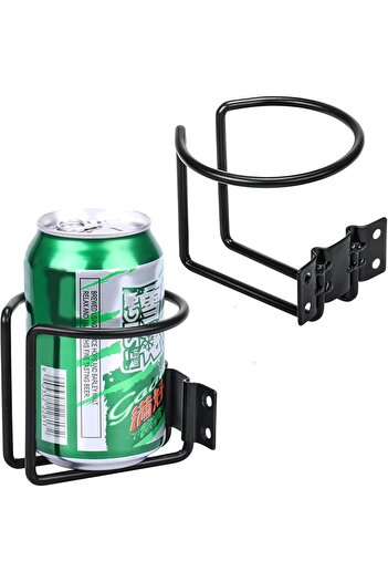 fulina 2PCS Wall Mounted Cup Holder,Stainless Steel Universal Drink Holders,for Boat/ Car/ Hotel, etc.