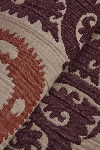 Karaca Home Ruan Plum Double Bedspread Set