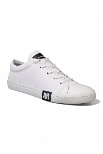 Pierre Cardin 9401 Linen Casual Sneaker Shoes White