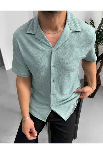King Brothers Pánská dřevorubecká košile Slim Fit Full Fit s dlouhým rukávem khaki barvy