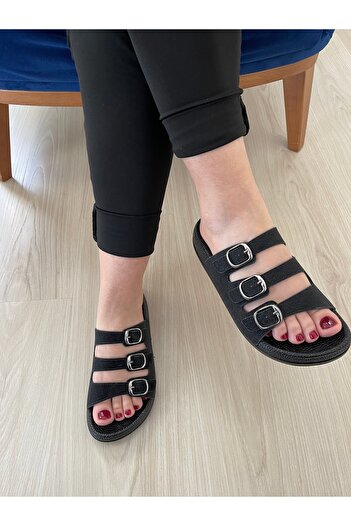 Pienn Soft Orthopedic Sole Slippers. Adjustable to Foot Shape Slippers with Know-Buckle