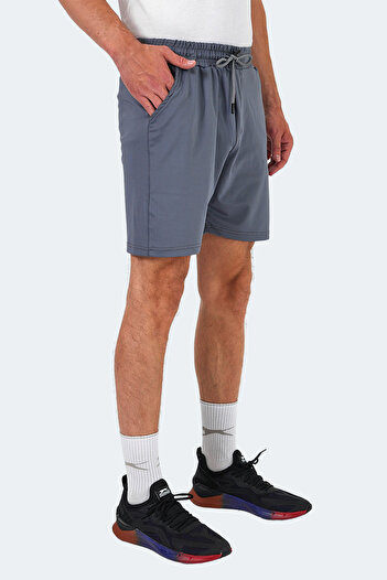 Slazenger NELE IN Erkek Cepli Fıtness Koyu Gri Şort