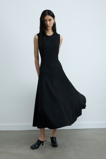 Suud Collection Siyah Sarah Kloş Elbise
