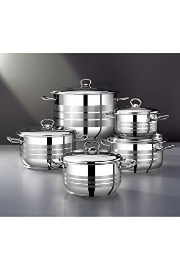 Bonera Masterchef 10 Piece Steel Cookware Set