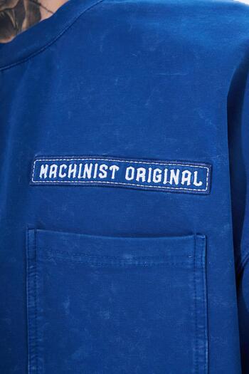 Machinist Men's Denim Pocket Washed Oversize Indigo T-Shirt