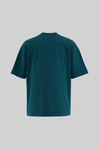 Machinist Ανδρικό μπλουζάκι Doberman Graphic Printed Washable Oversize Oil Green T-shirt