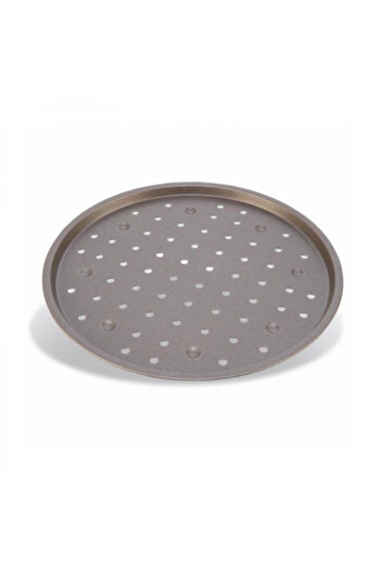 Pujadas Perforated aluminum pizza tray, 34 cm diameter