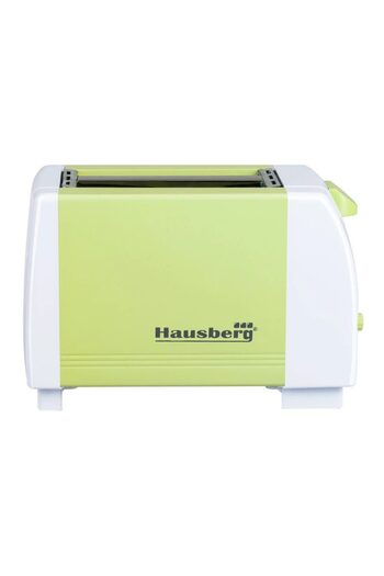 Hausberg Toaster HB-150VR, 750 W, 2 slices, 7 temperature settings, automatic shut-off, Green