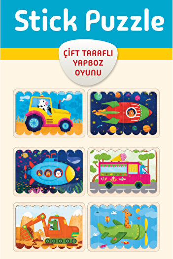 Dikkat Atölyesi Yayınları Stick Puzzle Çift Taraflı Yapboz Çubukları