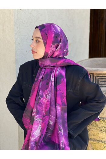 Modakaşmir Bandera Pattern Twill Shawl