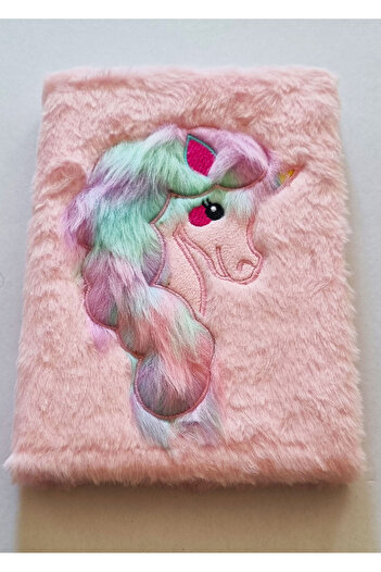 Modellino 3D Unicorn Plush Scrapbook Daily Memory Modelist Striped Notepad 80 Sheets - Color Optional