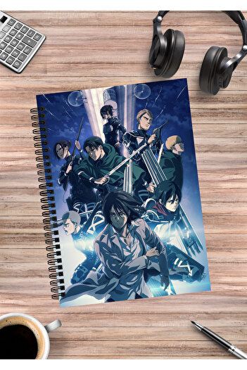 mertfigur Attack on Titan Anime Spiral Notebook (50 Sheets)