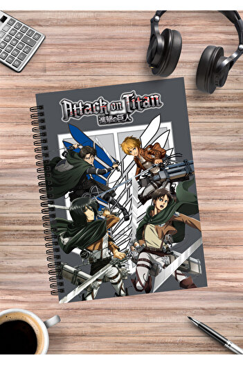 mertfigur Attack on Titan Anime Spiral Notebook (50 Sheets)