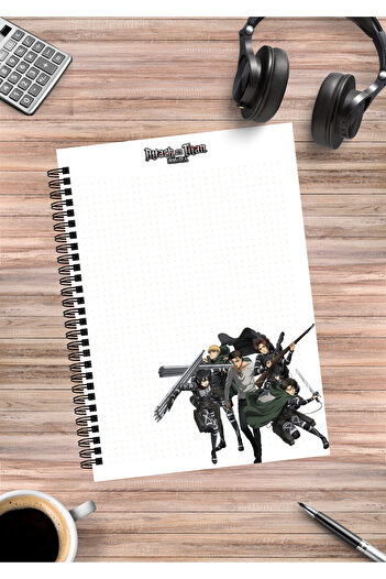 mertfigur Attack on Titan Anime Spiral Notebook (50 Sheets)