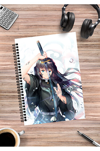 mertfigur Demon Slayer Anime Spiral Notebook A5 (50 Sheets)