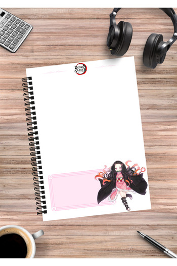 mertfigur Demon Slayer Anime Spiral Notebook A5 (50 Sheets)