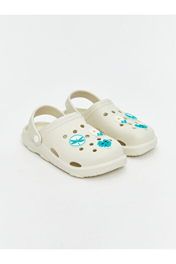LC Waikiki Lcw Steps Beige Printed Women's Beach Slippers