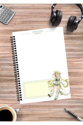 mertfigur Wuthering Waves Anime Spiral Notebook A5 (50 Sheets)