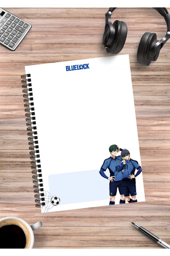 mertfigur Blue Lock Anime Spiral Notebook A5 (50 Sheets)