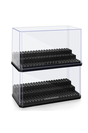 Choice 2pcs Acrylic Minifigures Display Case, Stackable and Dustproof Building Block Display Box for Lego A