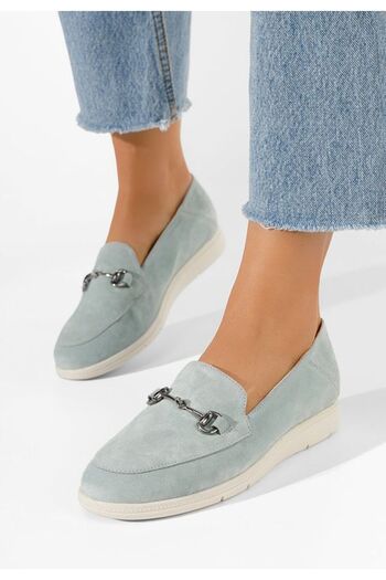 B T Shoes Mocasini dama piele Elvia B V2 bleu