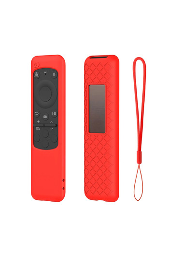 Choice Red Protective Cover Silicone Remote Control Cover Protector Shockproof Anti-Slip with Lanyard for S