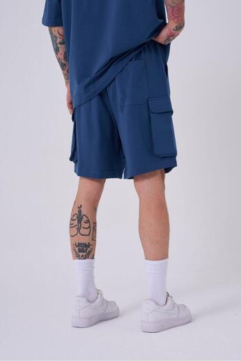Machinist OVERSIZE ΒΑΣΙΚΟ ΣΟΡΤΣ ΜΕ ΤΣΕΠΗ ΦΟΡΤΩΣΗΣ NEW INDIGO