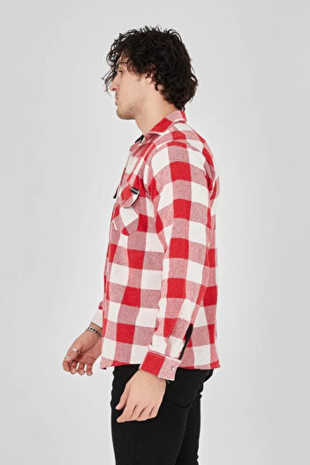 soonaksesuar Men's Lumberjack Shirt - Pink