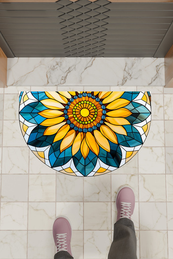 Rugmood Modern Digital Doormat Colorful Mandala Pattern Doormat - Front Door Mat